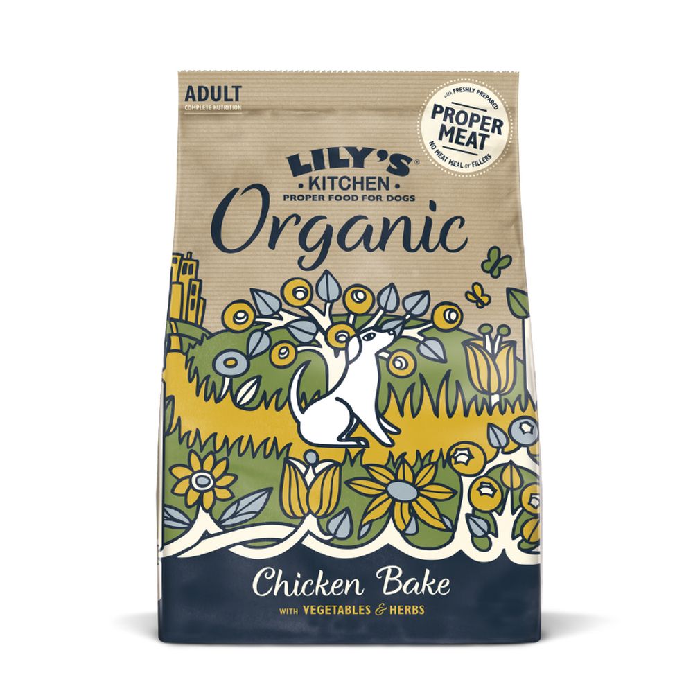 Lily's Kitchen Adult Dry Dog Food - Organic Chicken & Vegetables - 7kg