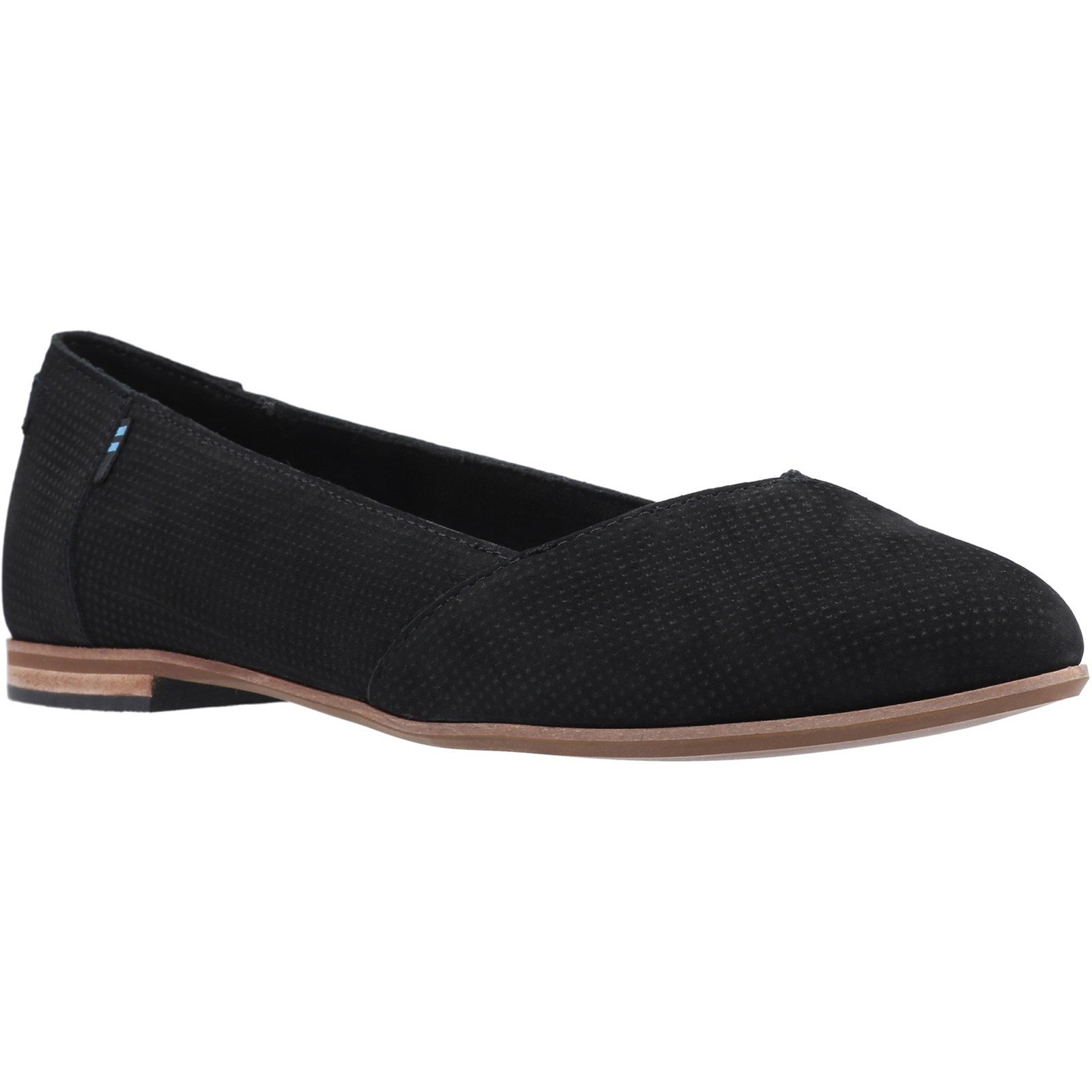 Toms black hot sale suede flats