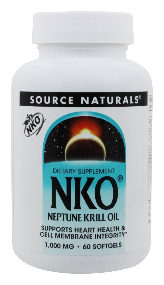 Source Naturals - NKO Neptune Krill Oil 1000 mg. - 60 Softgels