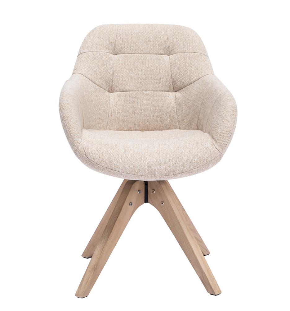 KINWELL Casual Beige Blend Accent Chair in Off-White | MLA000681-BEIGE