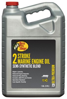 Bass Pro Shops 2-Stroke Marine Engine Oil Semi-Synthetic Blend - 4 Gallon Jugs
