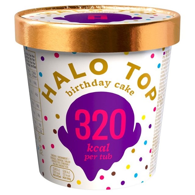 Halo Top Birthday Cake Low Calorie Ice Cream