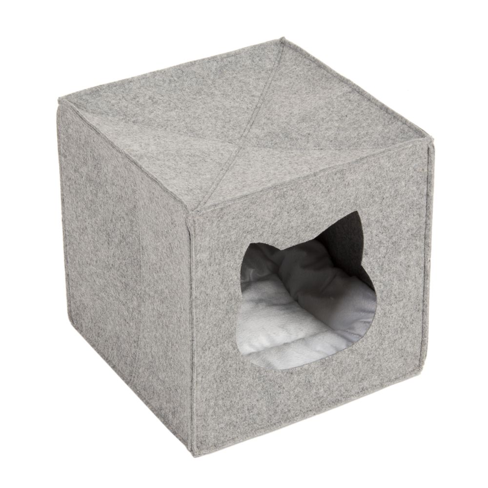Felt Cat Den for Shelves - 33 x 33 x 33 cm (L x W x H)