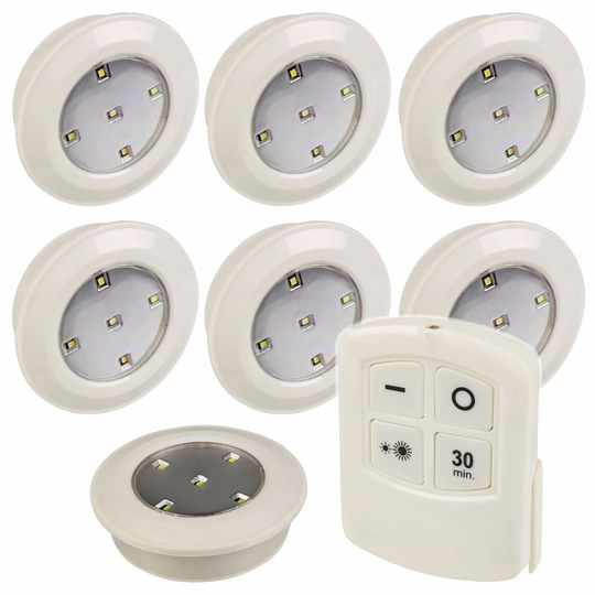 Buy 12 Piece Multi-function LED Under Cabinet Puck Light online