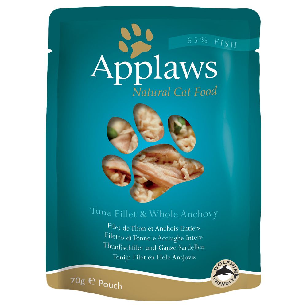 Applaws Cat Food Pouches Saver Pack 24 x 70g - Tuna with Sea Bream