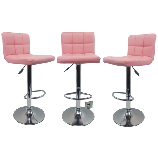 Pink leather bar discount stools