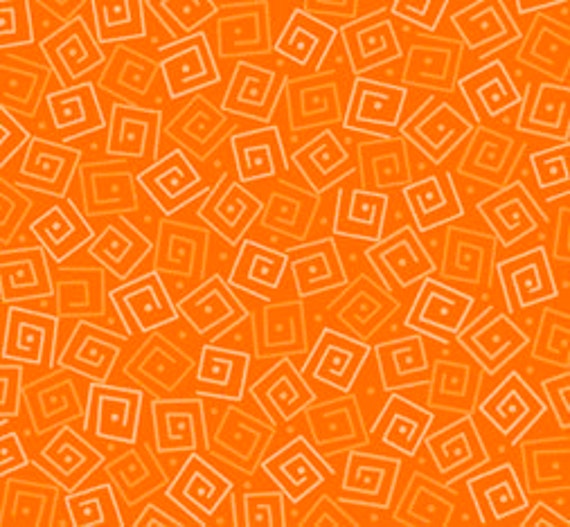 Harmony Blender Fabric - Squares By Quilting Treasures 24779 O Carrot Priced The 1/2 Yard