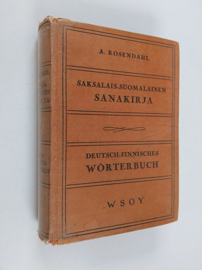 Osta Axel Rosendahl : Deutsch-finnisches Wörterbuch = Saksalais-suomalainen  sanakirja netistä