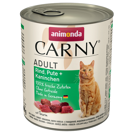 Osta Animonda Carny Adult -lajitelmat 6 x 800 g - nauta &  siipikarjalajitelma (3 makua) netistä 
