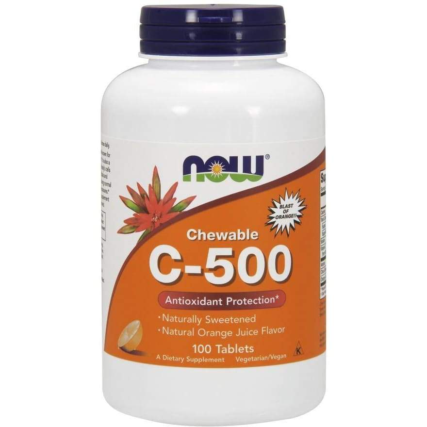 Vitamin C-500 Chewable, Orange - 100 tablets