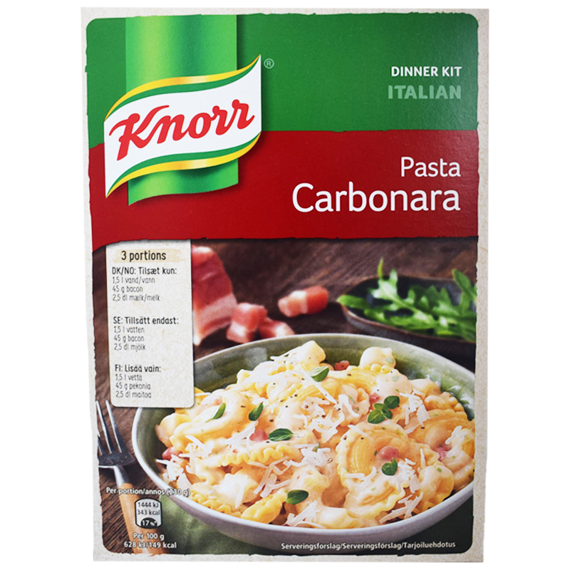 Pasta Carbonara "Dinner Kit" 203g - 20% rabatt