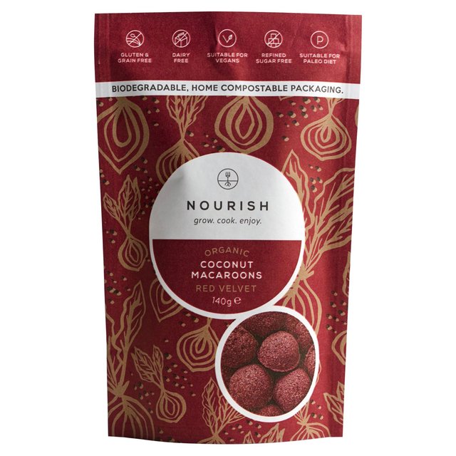 Nourish Organic Red Velvet Coconut Macaroons