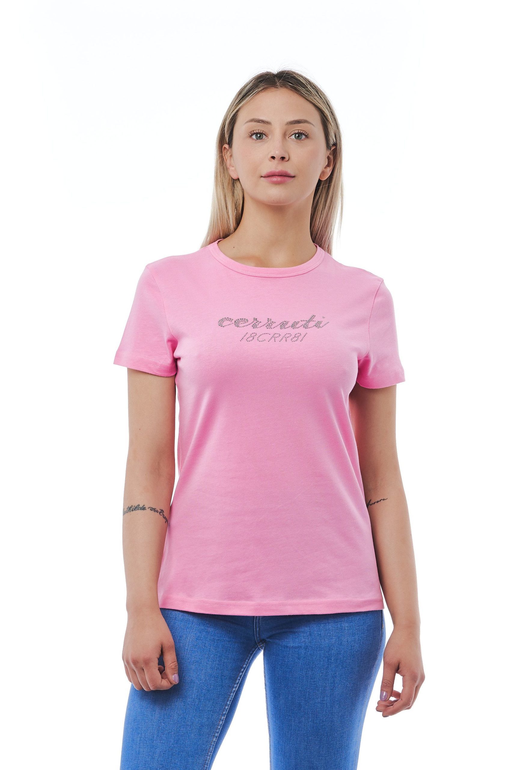 Cerruti 1881 Women's Rosa T-Shirt Pink CE1410228 - M