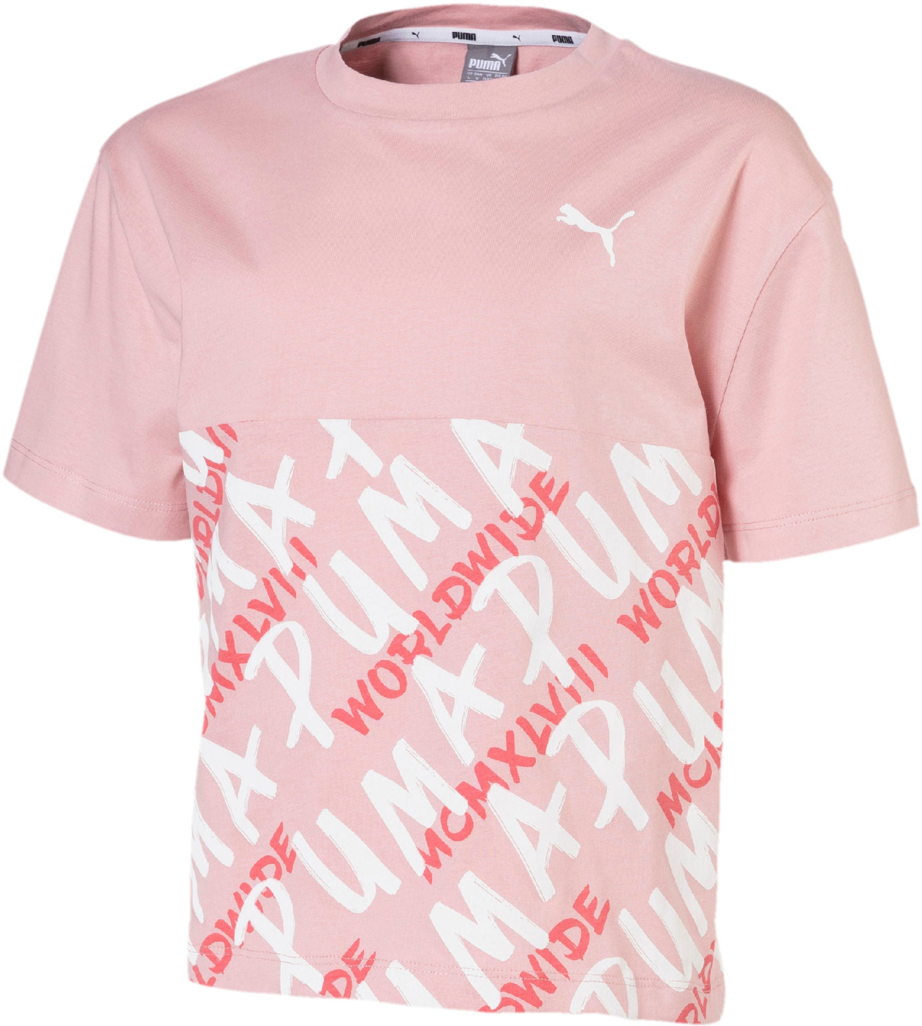 Puma Alpha Aop T-Shirt, Pink 110