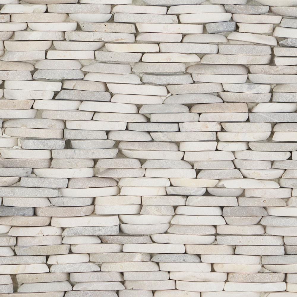 Lowe's Landscape Light Blend 3-in x 6-in Natural Pebble Wall Tile Sample | EXT3RD105021