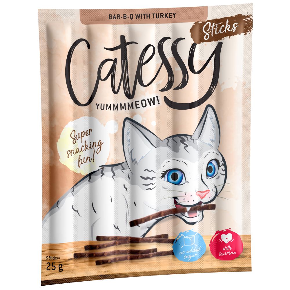 Catessy Sticks - 10 Sticks - with Rabbit, Turkey & Yeast