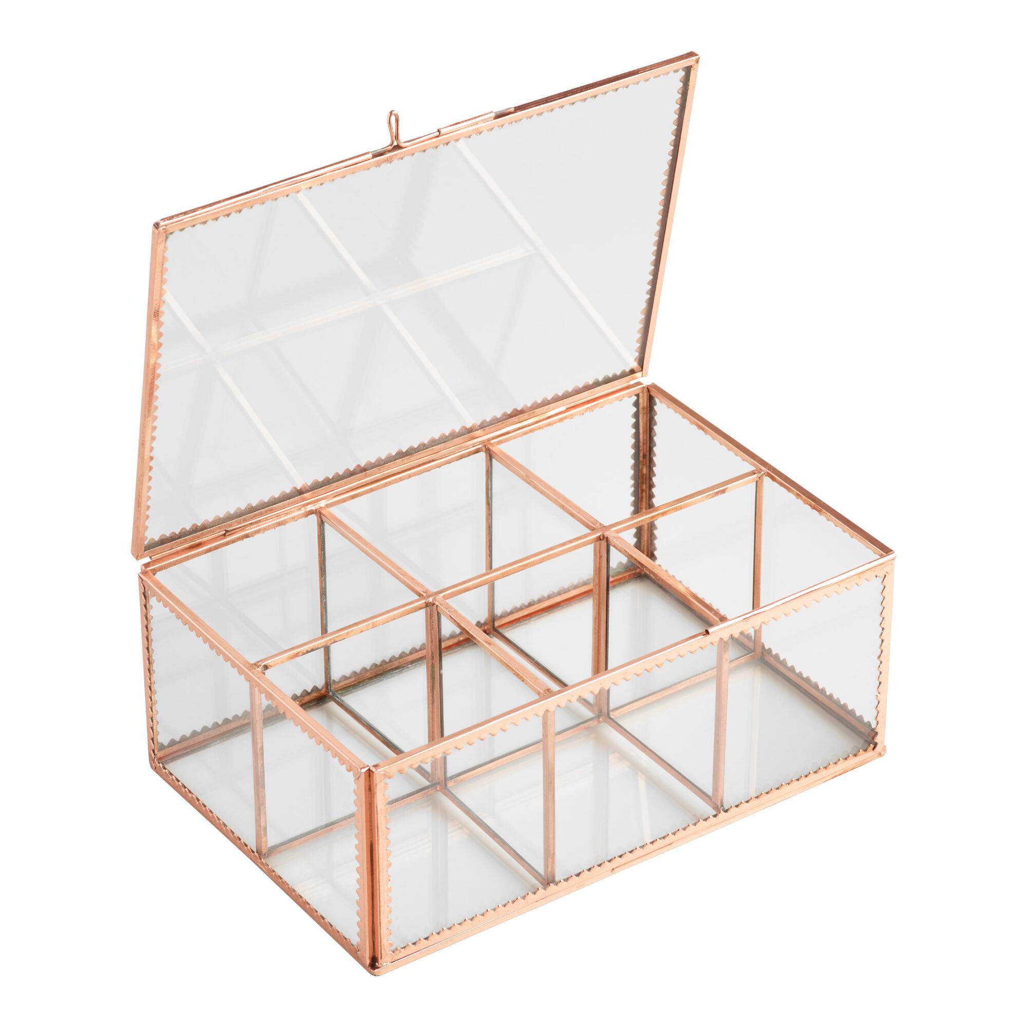 Copper and Glass Tea Storage Box by World Market