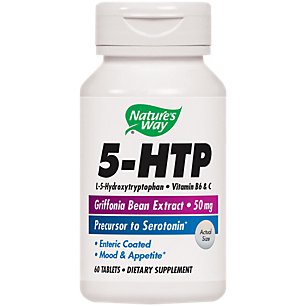 5-HTP with Vitamin B6 & Vitamin C for Mood Support - 50 MG (60 Tablets)