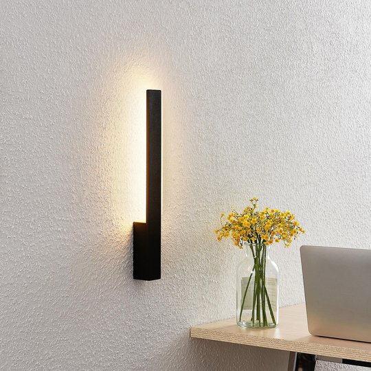 Arcchio Thiago -LED-seinävalaisin, musta