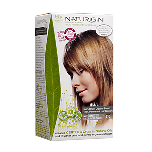 100% Organic Based Permanent Hair Color - Paraben Free - 7.0 Natural Medium Blonde (3.9 Fluid Ounces)