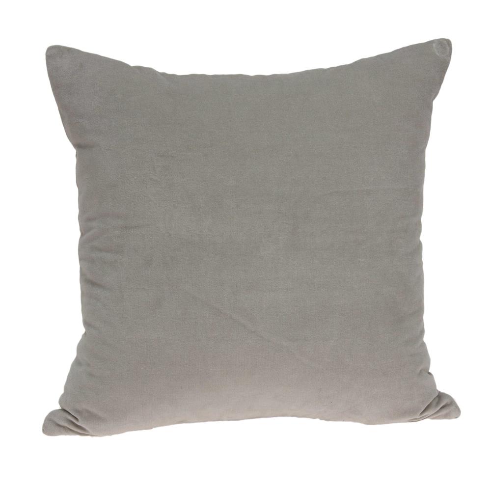 HomeRoots Jordan Gray Standard Cotton Viscose Blend Pillow Case | 334022