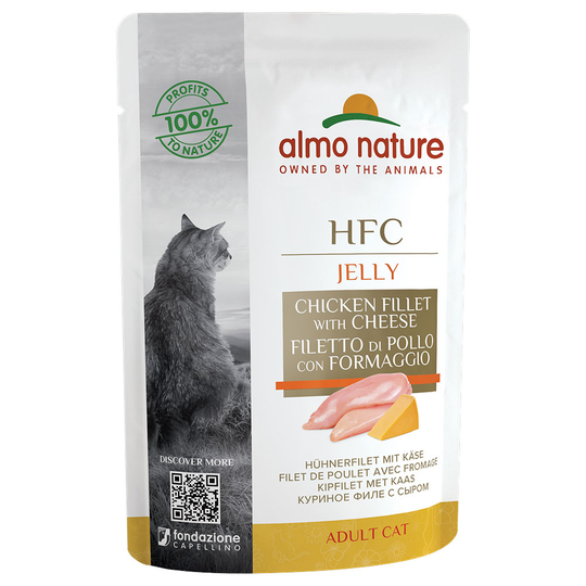 Osta Almo Nature HFC Jelly Pouch 6 x 55 g - kanafilee & juusto netistä |  