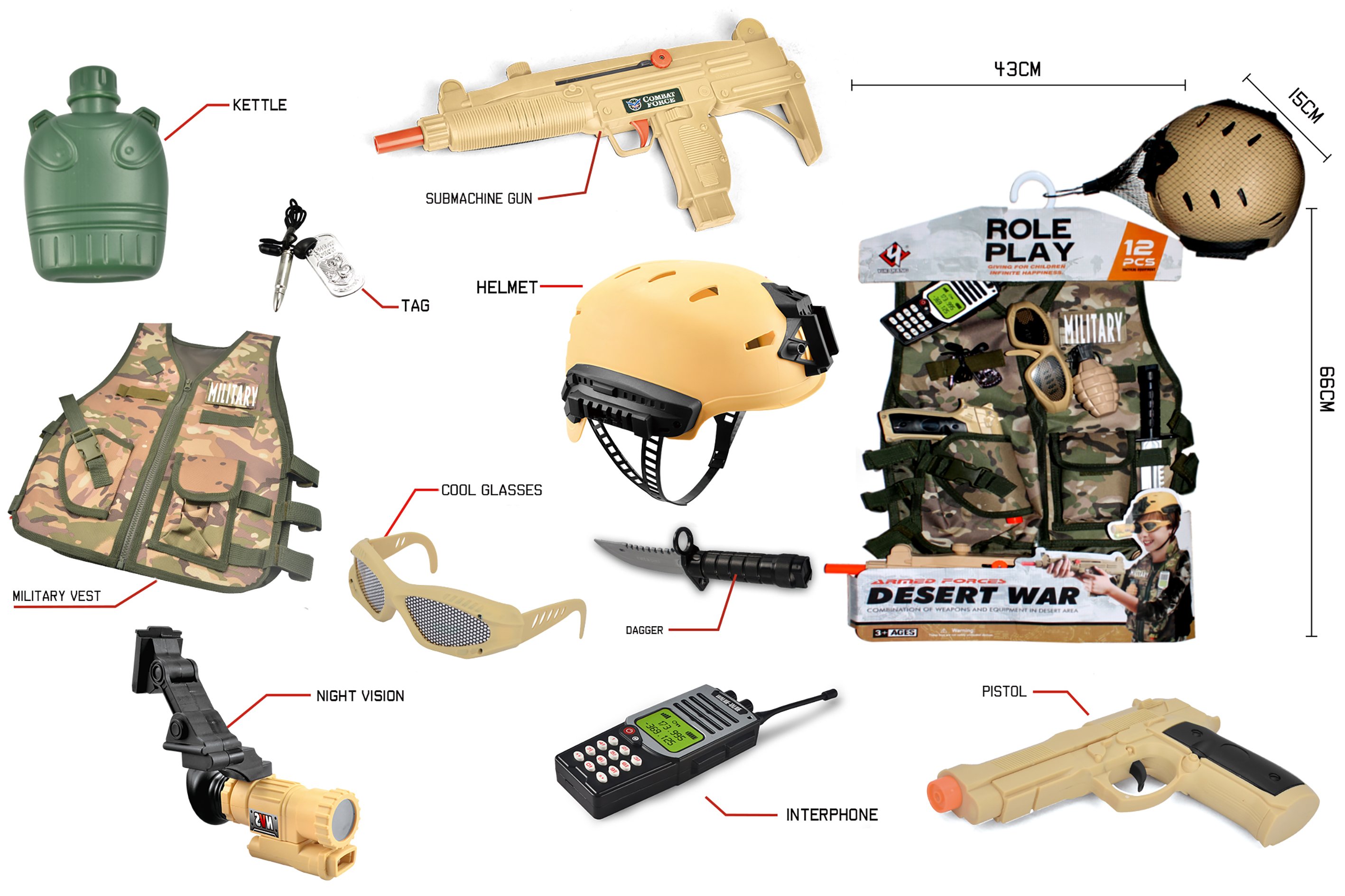 Desert War - Military Costume Set (520225)