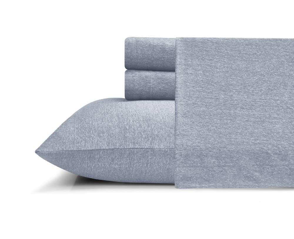 MHF Home 2-Pack Blue Standard Cotton Blend Pillow Case | M484452