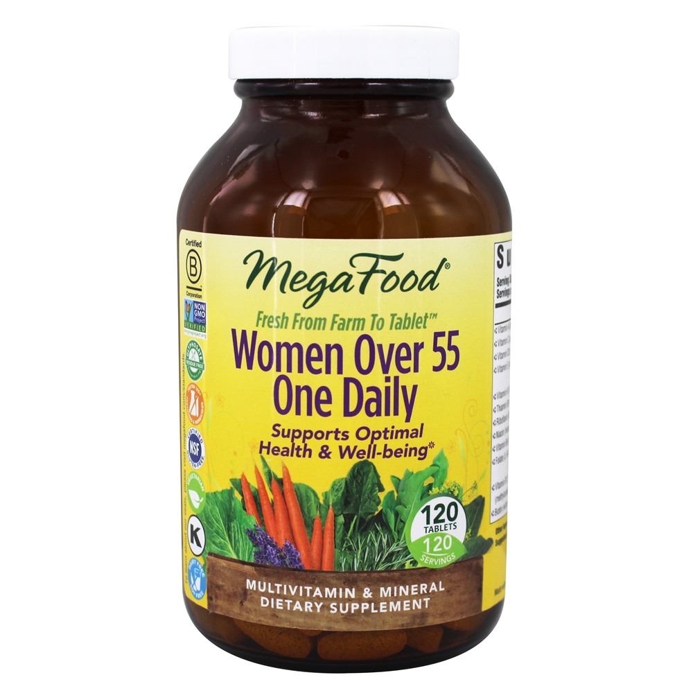 MegaFood - Women Over 55 One Daily Multivitamin - 120 Tablets