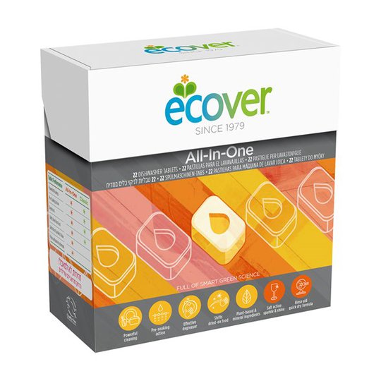 Ecover Maskindiskmedel All-in-One Lemon & Mandarin