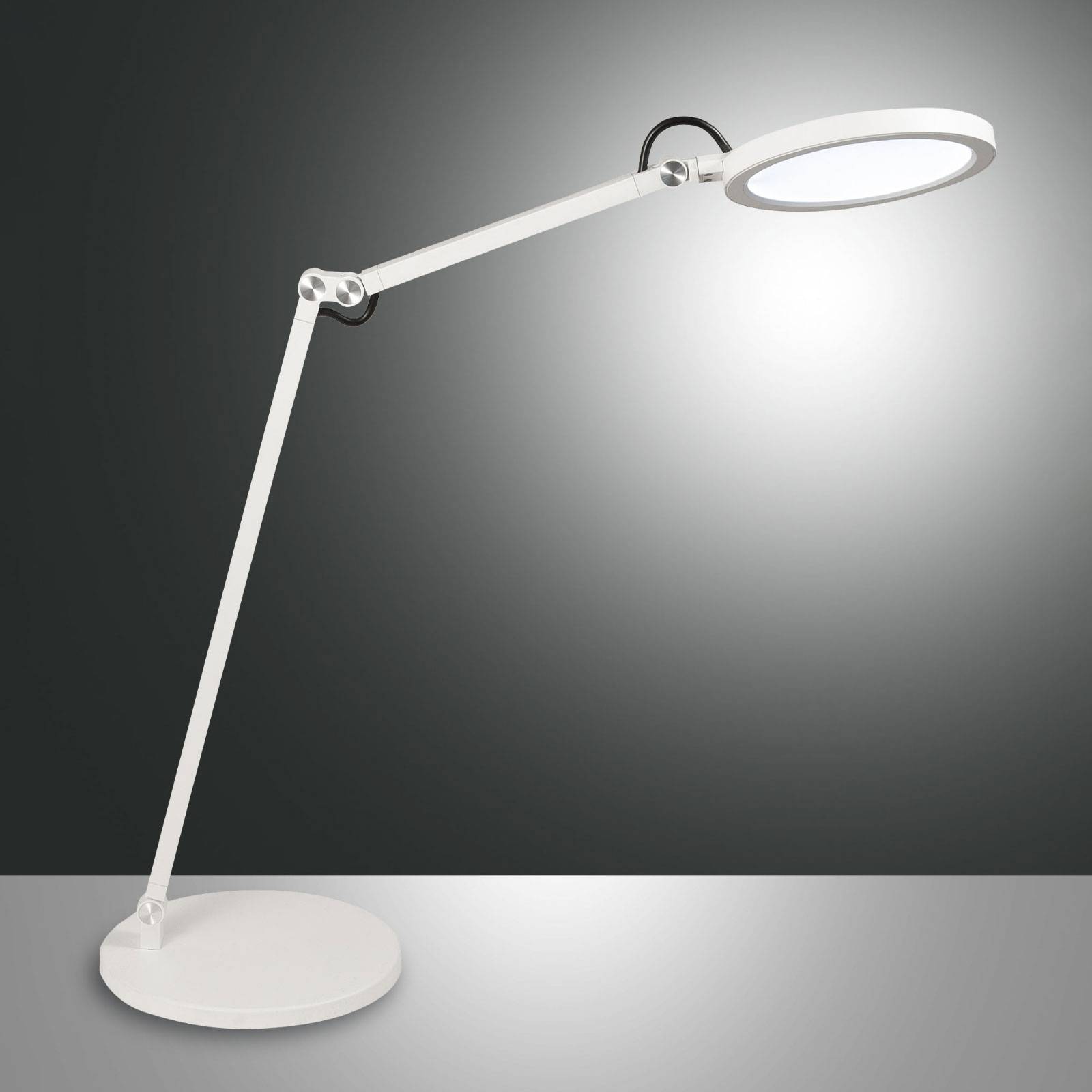 LED-työpöytälamppu Regina himmentimellä, valkoinen