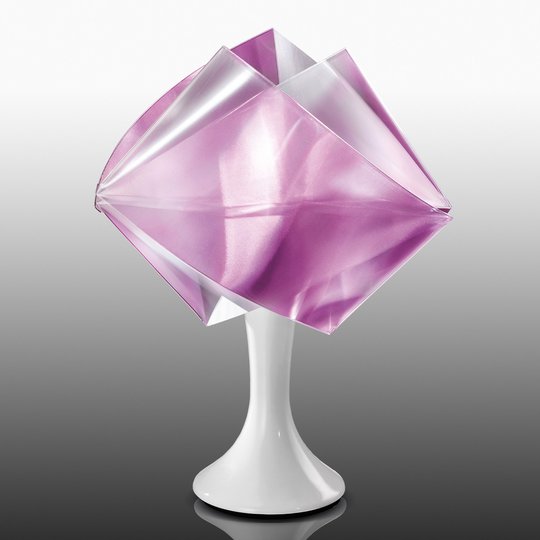 Violetti design-pöytävalaisin Gemmy Prisma