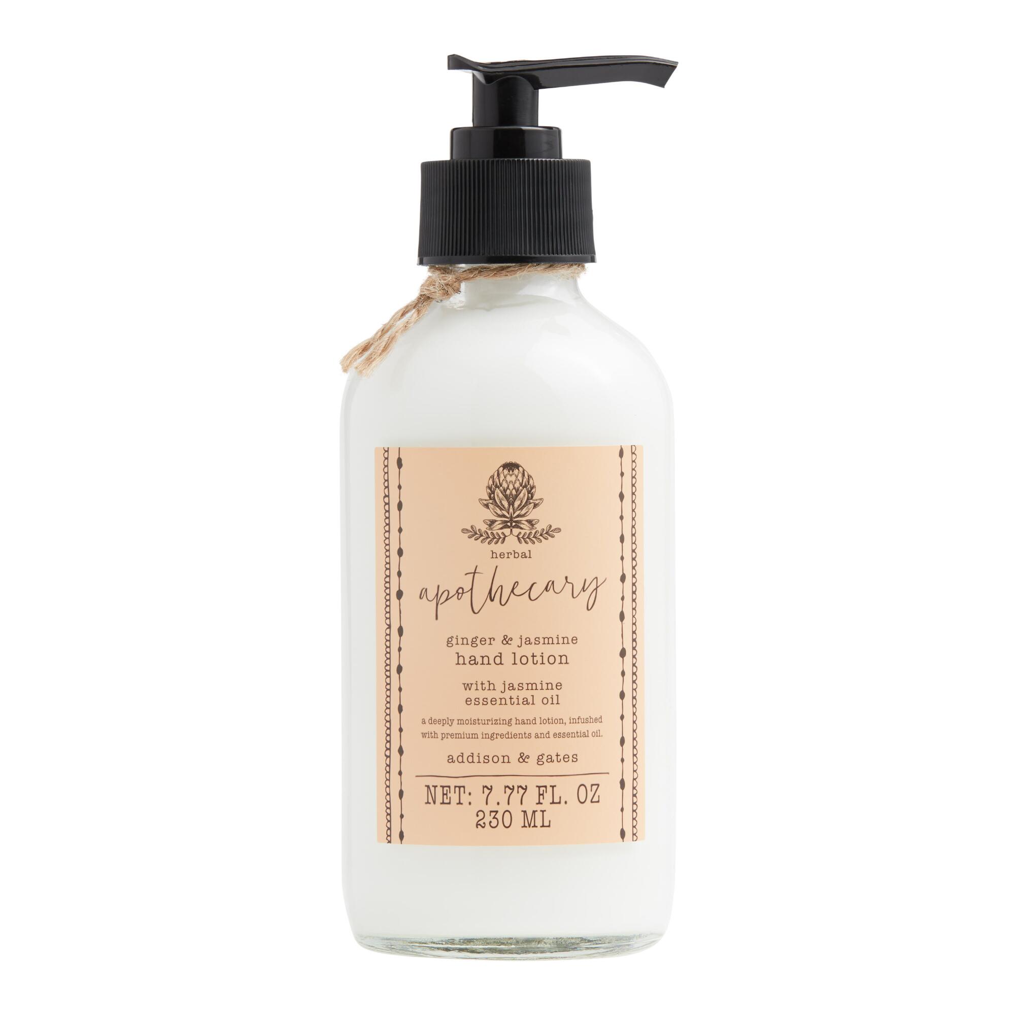 Home Apothecary Ginger & Jasmine Lotion: Orange - Glass by World Market