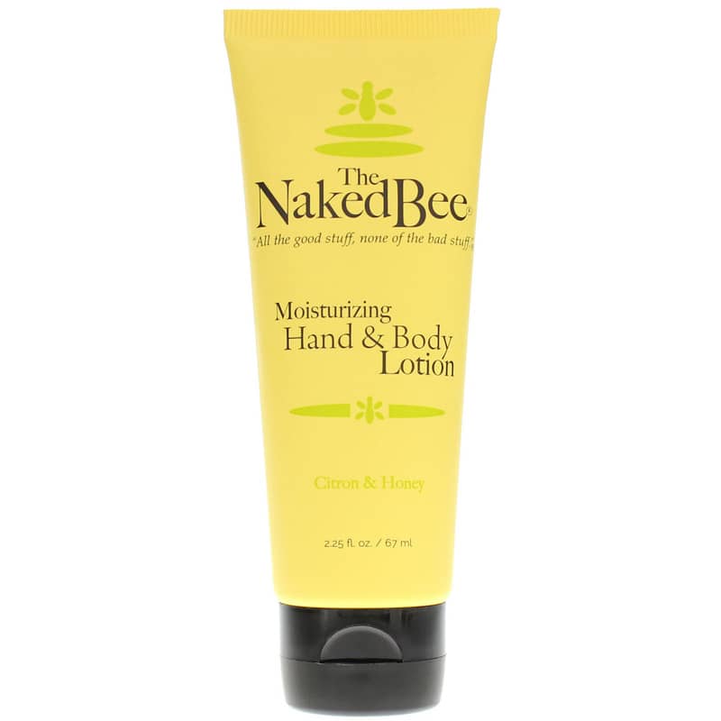 Naked Bee Moisturizing Hand & Body Lotion Citron & Honey 2.25 Oz