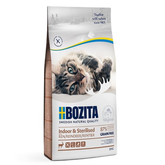 Bozita Indoor & Sterilised Grain free Reindeer (10 kg)