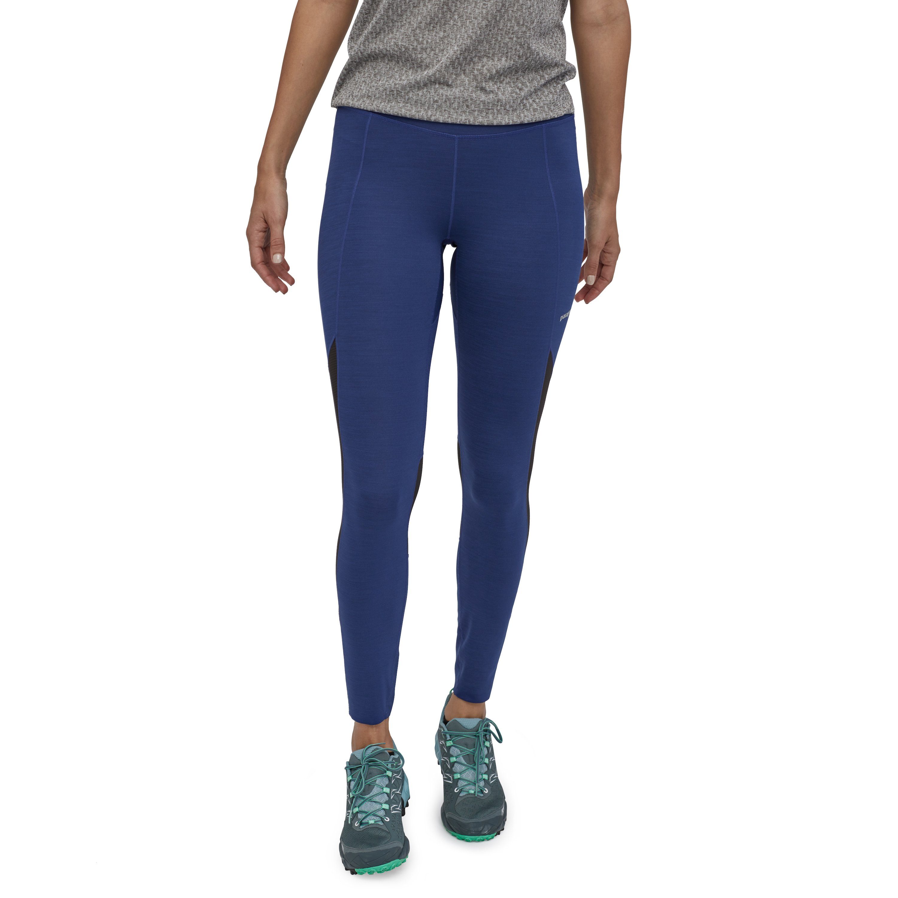 W's Endless Run Tights - Recycled Polyester, Cobalt Blue - Classic Navy X-Dye / XS