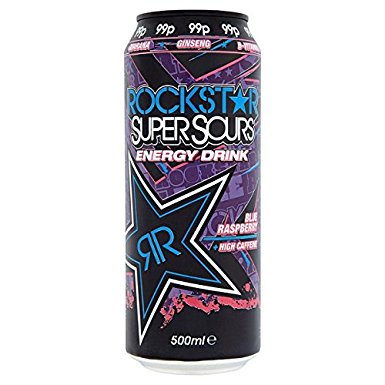 Rockstar Supersours Blue Raspberry 500ml