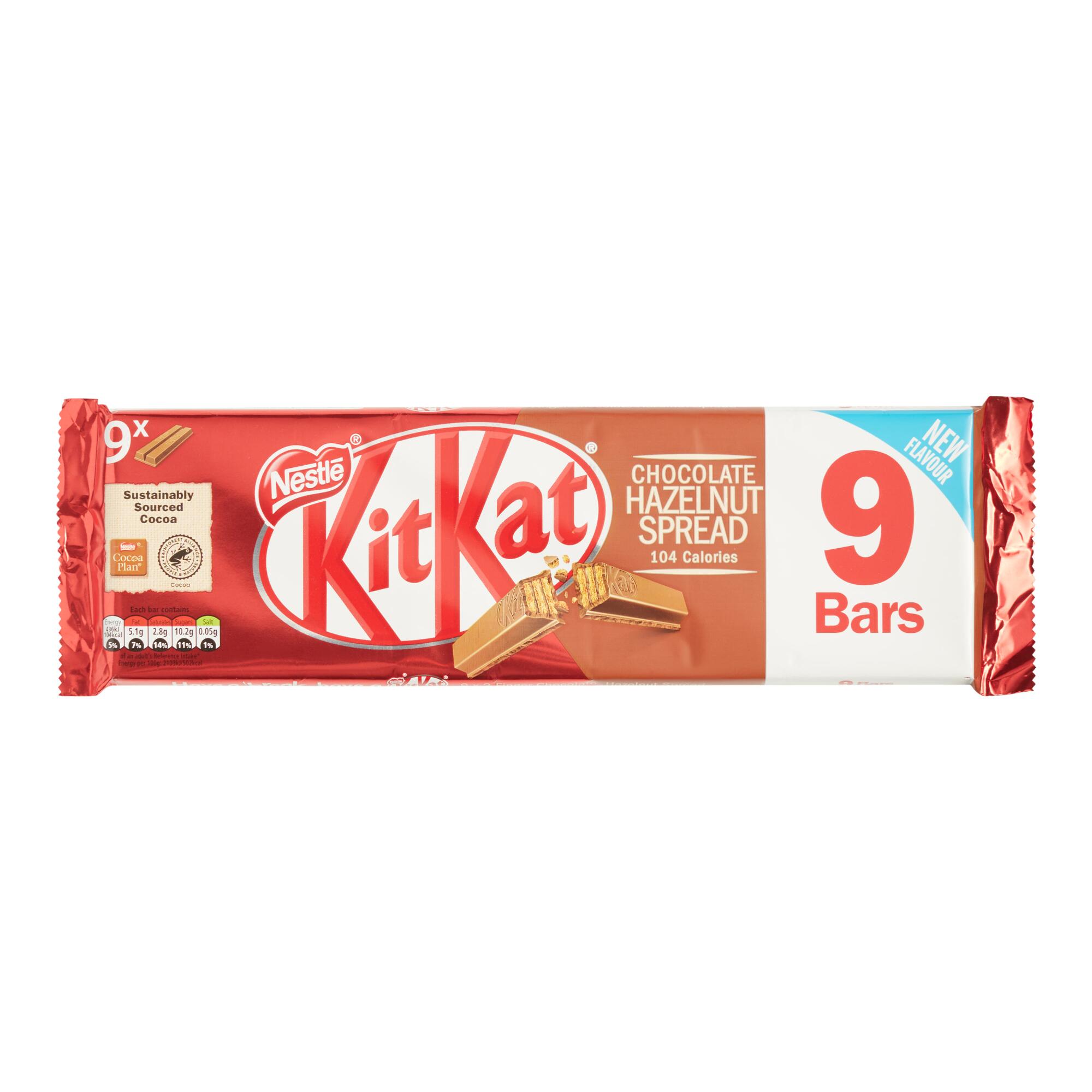 Nestle Kit Kat Hazelnut Wafer Bars 9 Piece by World Market