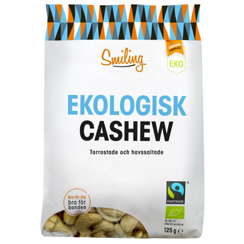 Eko Cashewnötter Havssalt 125g - 19% rabatt
