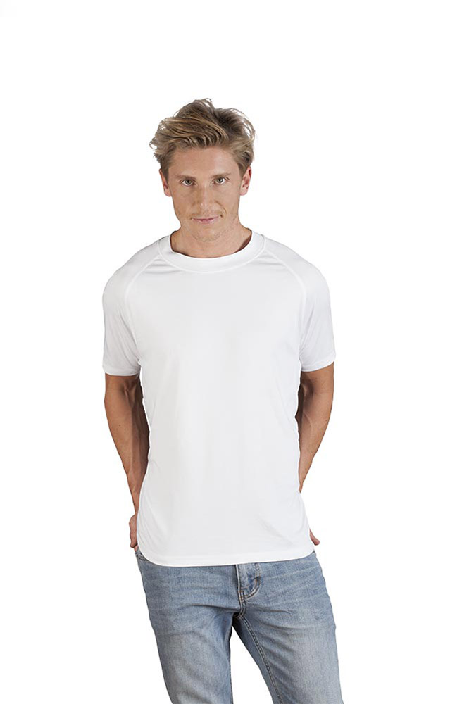 Sport T-Shirt Herren, Weiß, XXL