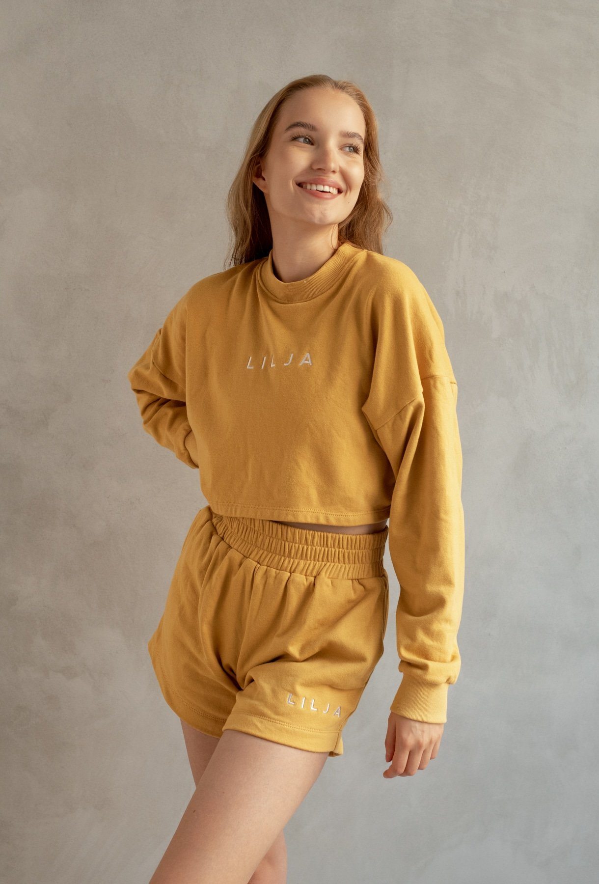 Lilja the Label Women's College Shorts - 100% GOTS Certified Organic Cotton, Mustard / XS