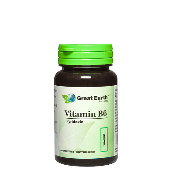 Vitamin B6, 60 tabletter