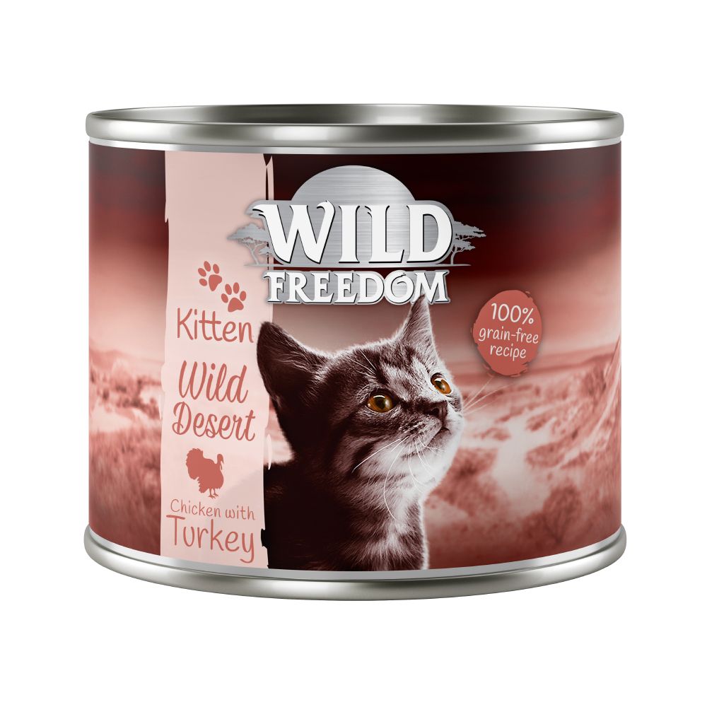 Wild Freedom Kitten 6 x 200g - Golden Valley - Rabbit & Chicken