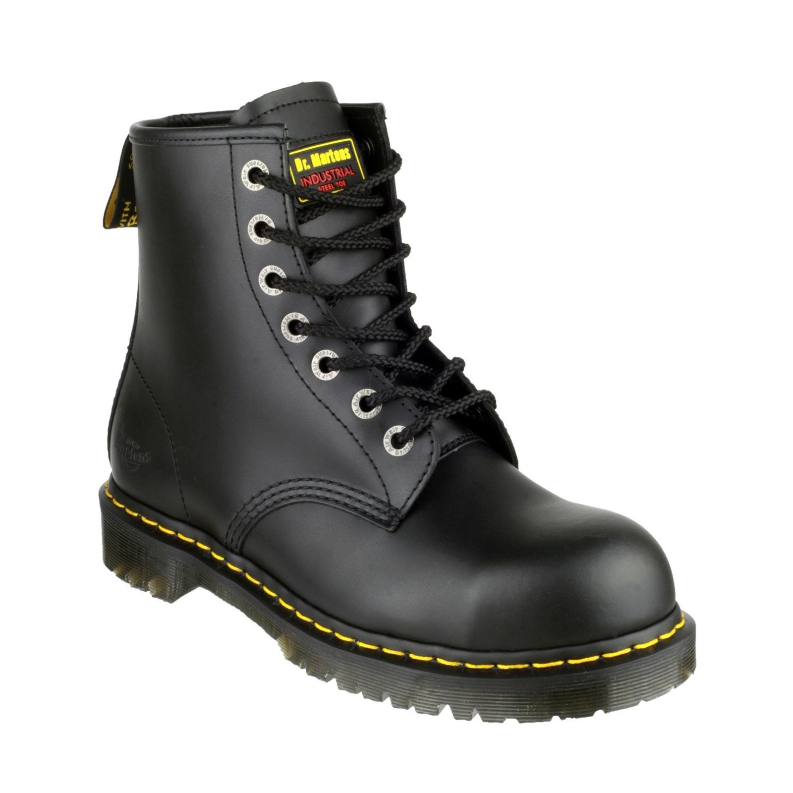 Dr Martens Unisex Icon Lace up Safety Boot Black 19498 - Black 8