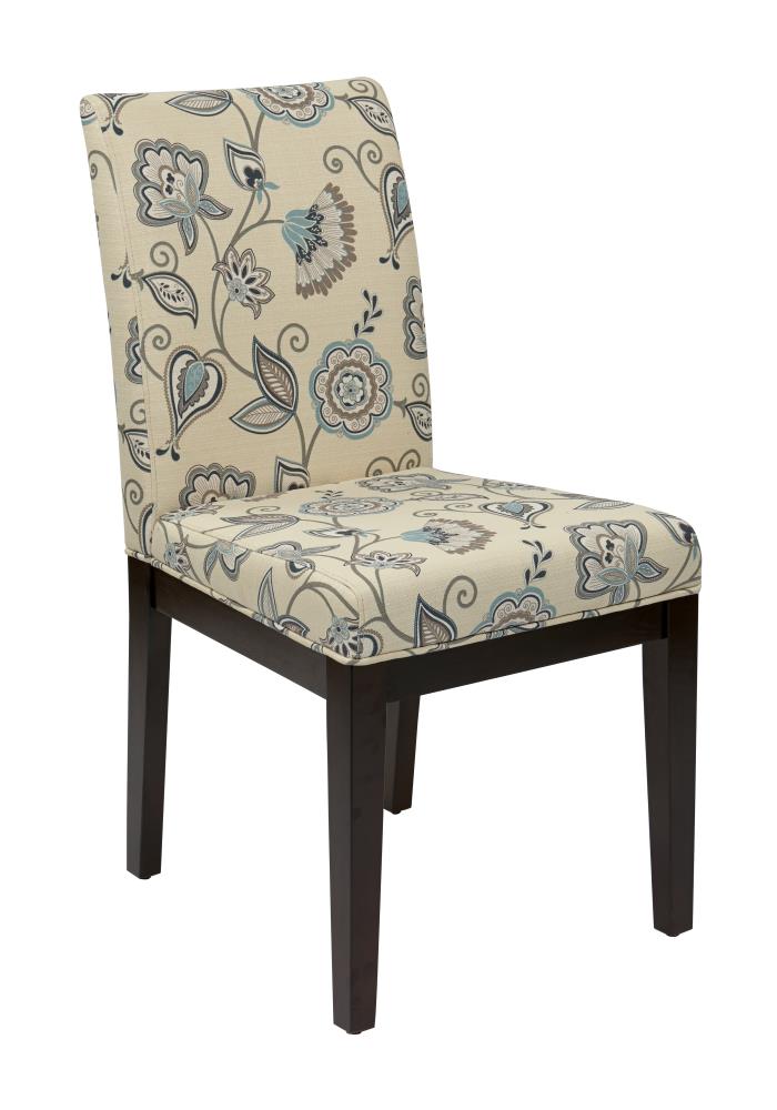 OSP Home Furnishings Contemporary/Modern Polyester/Polyester Blend Dining Side Chair (Wood Frame) in Blue | DAK-A19