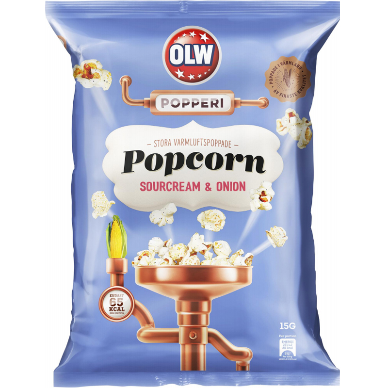 Popcorn "Sourcream & Onion" 15g - 66% rabatt