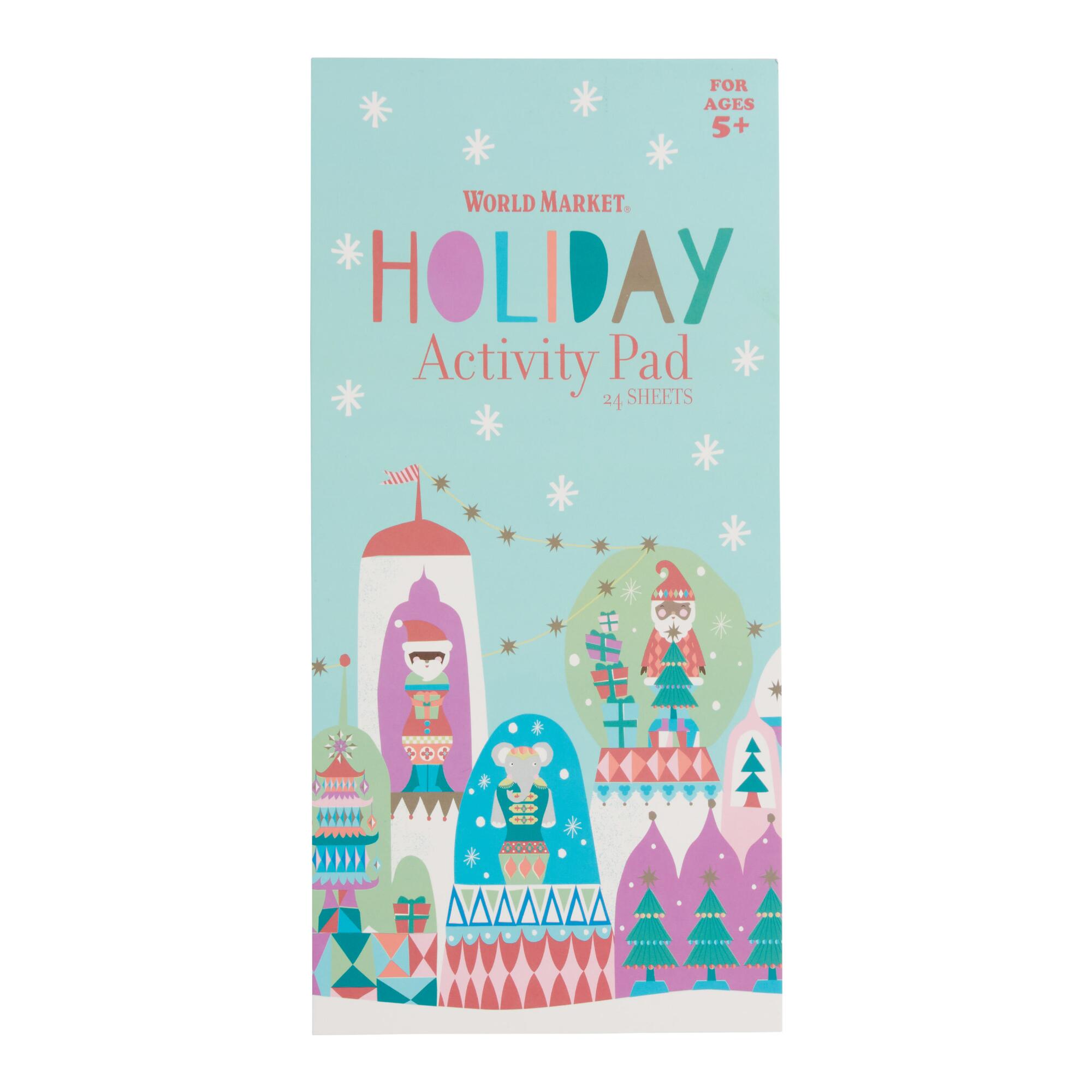 Festive Holiday Activity Pad: Multi - Paper by World Market