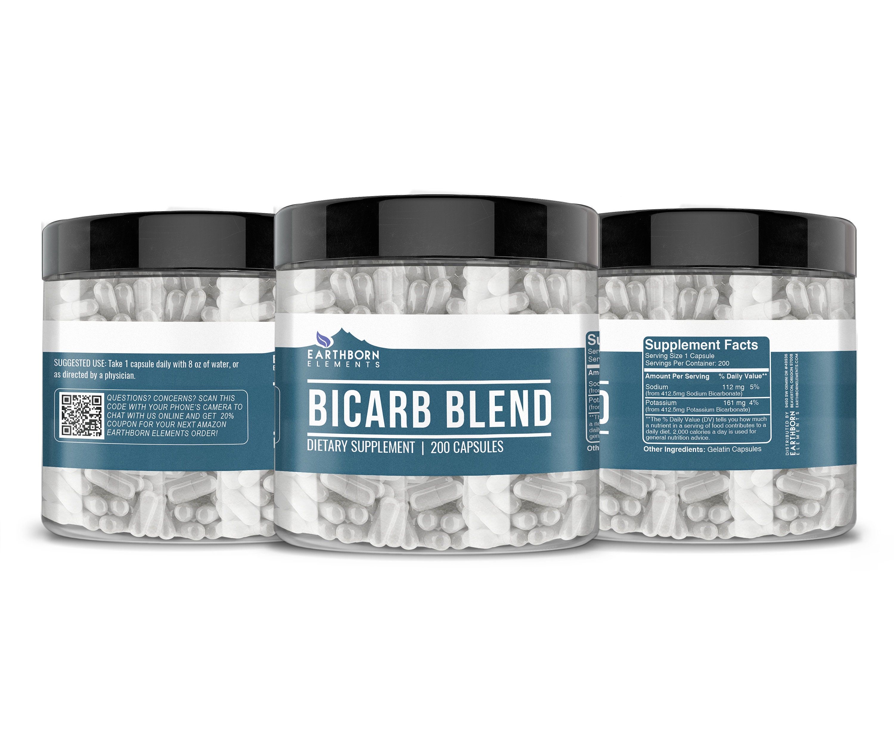 Bicarb Blend | 200 Caps 825Mg/Serving