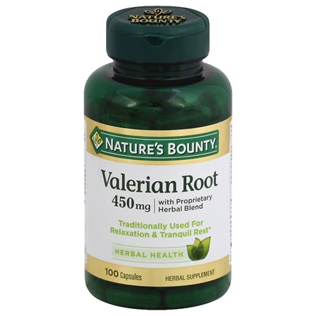 Nature's Bounty Valerian Root 450 mg Plus Calming Blend Dietary Supplement Capsules - 100.0 ea