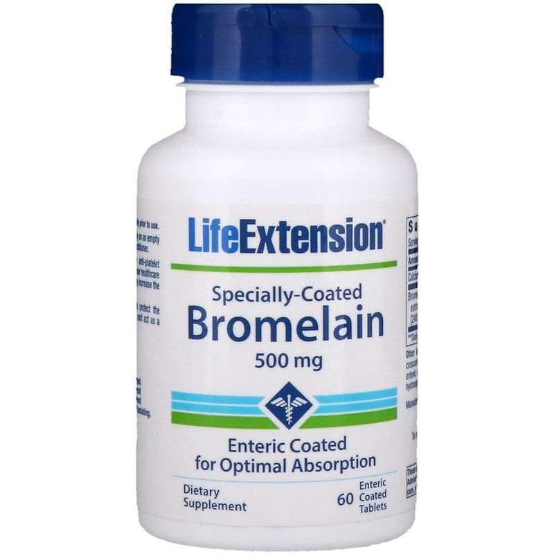 Specially-Coated Bromelain, 500mg - 60 enteric coated tabs